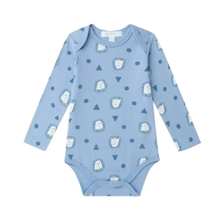 Lot de 3 bodies « Lion » – Bleu & Blanc