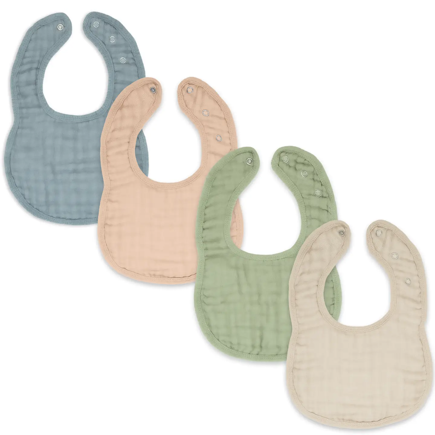 Bavoirs pour bébé en mousseline de coton