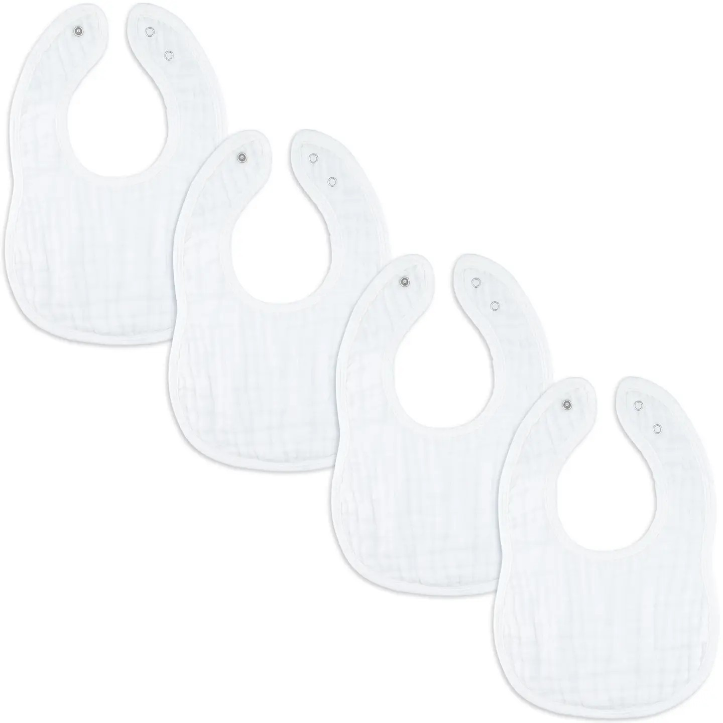 Bavoirs pour bébé en mousseline de coton