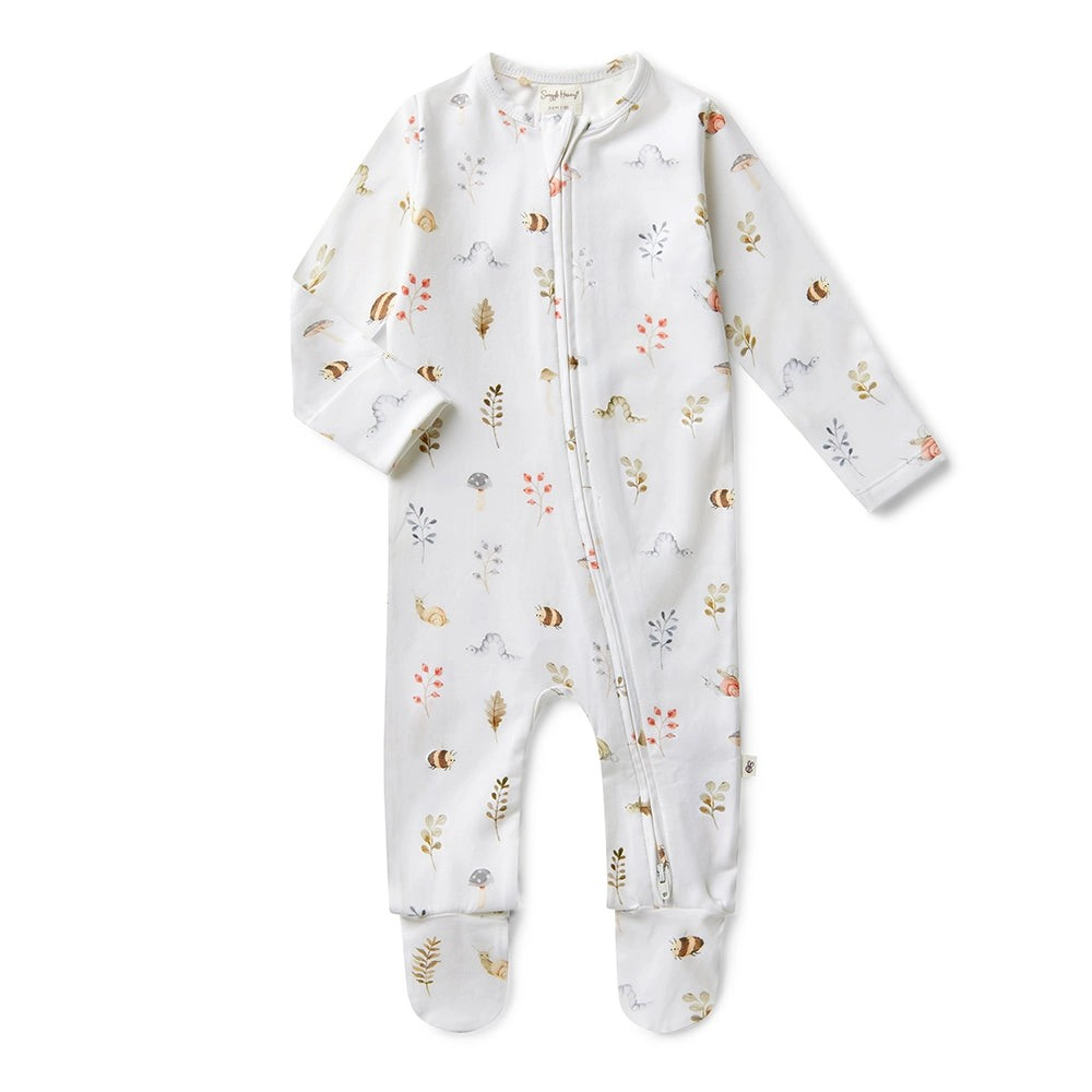 Pyjama à fermeture éclair "Garden Friends"