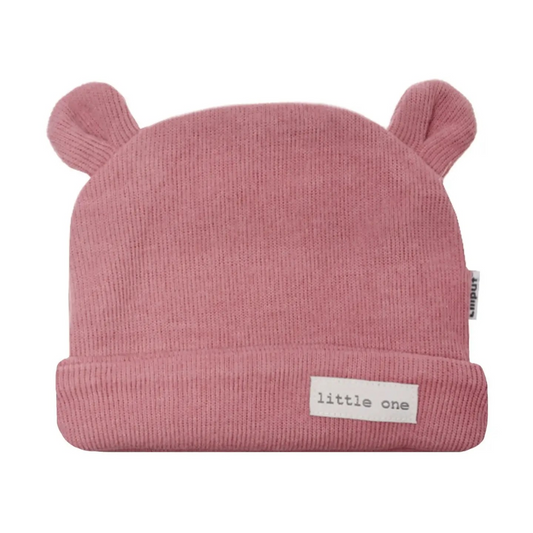Bonnet en maille côtelée