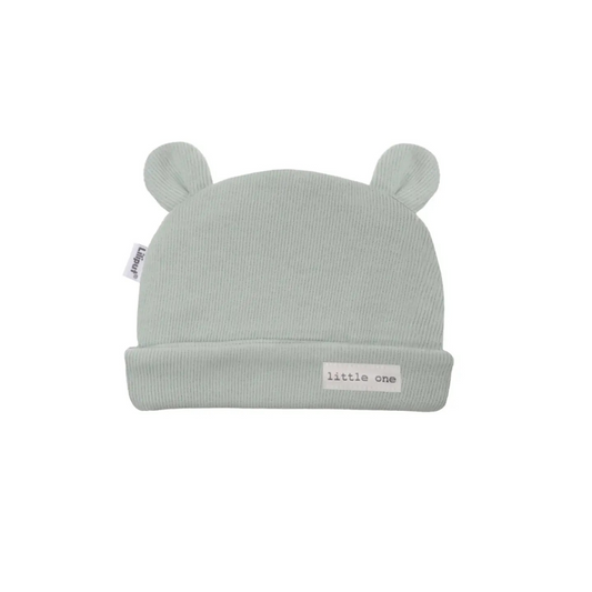 Bonnet en maille côtelée