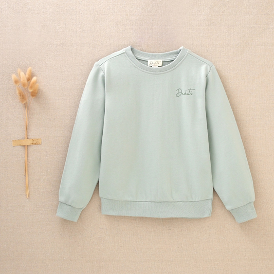Sweat motif au dos