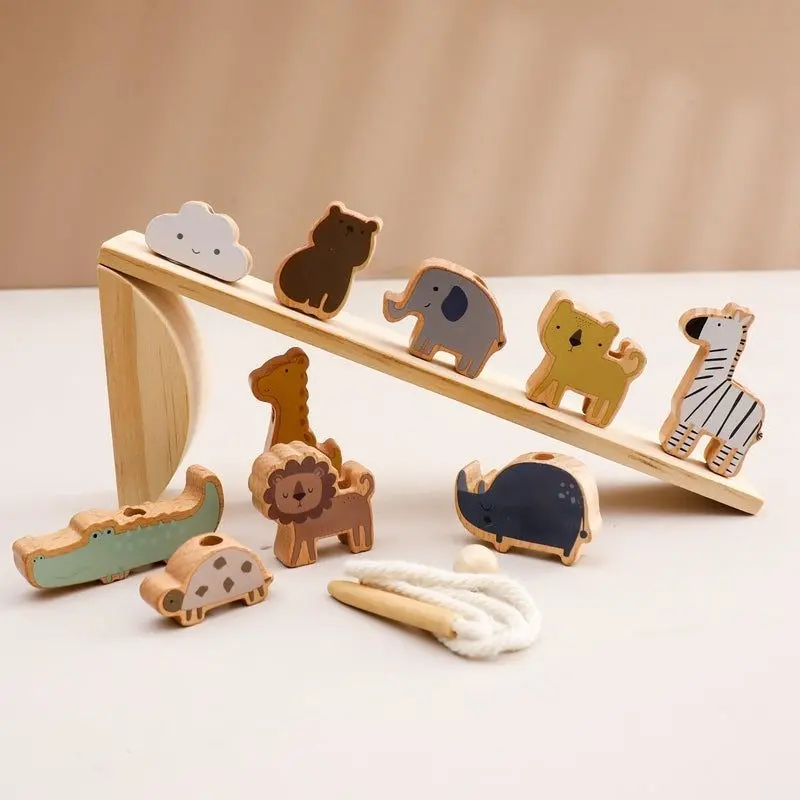 Jeu d'équilibre Montessori en bois
