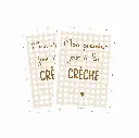 Cartes souvenirs de Crèche “Vichy”