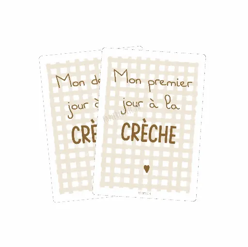 Cartes souvenirs de Crèche “Vichy”