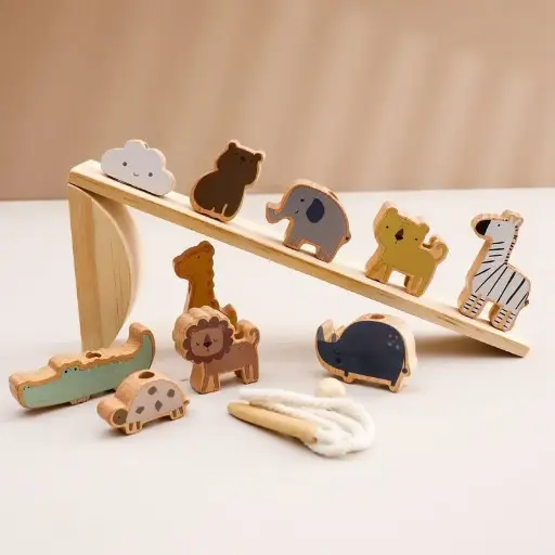 Jeu d'équilibre Montessori en bois